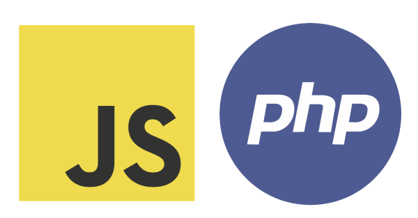 javascript php logos