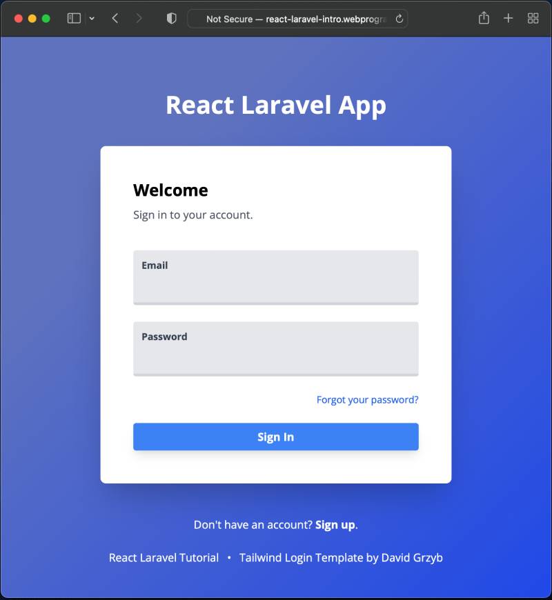 laravel 9 react 18 deployment